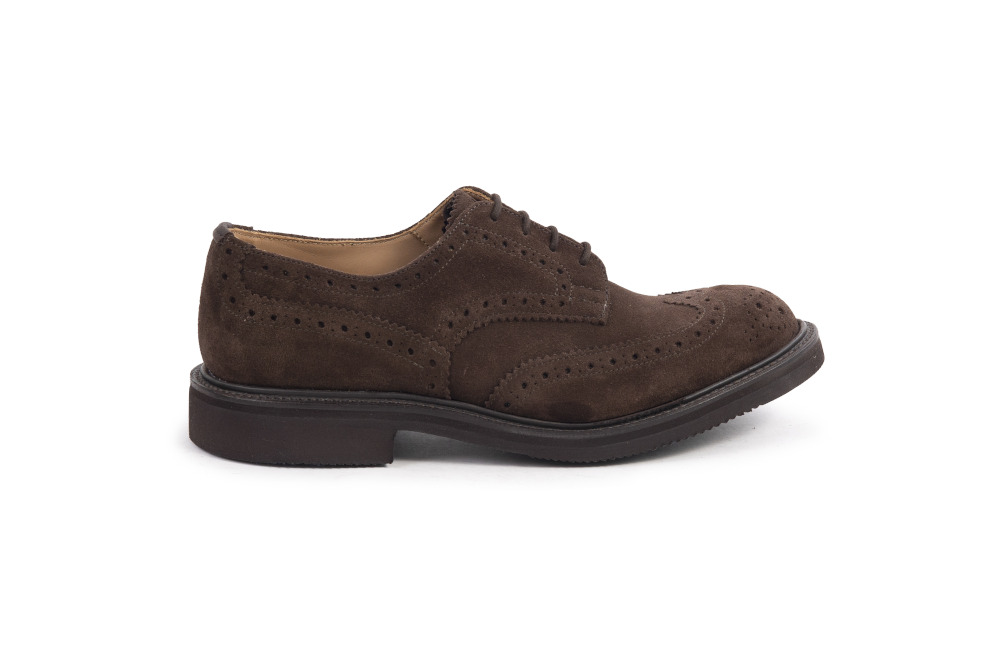 Tricker's Bourton coffee castorino suede