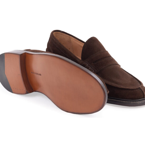 Tricker's James Chocolate Repello Suede - Image 4