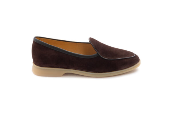Baudoin & Lange Stride Dark Brown Natural Suede