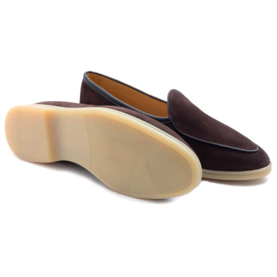 Baudoin & Lange Stride Dark Brown Natural Suede - Image 4