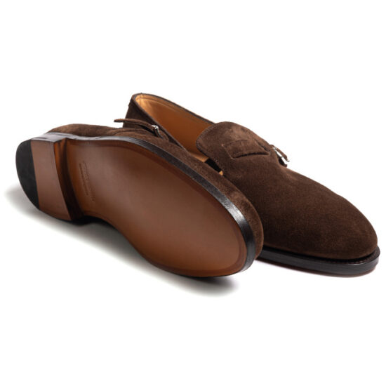 John Lobb Delano Dark Brown Suede - Image 4